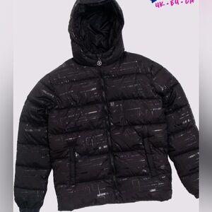 Cesare Paciotti Black Puffer Jacket for Kids